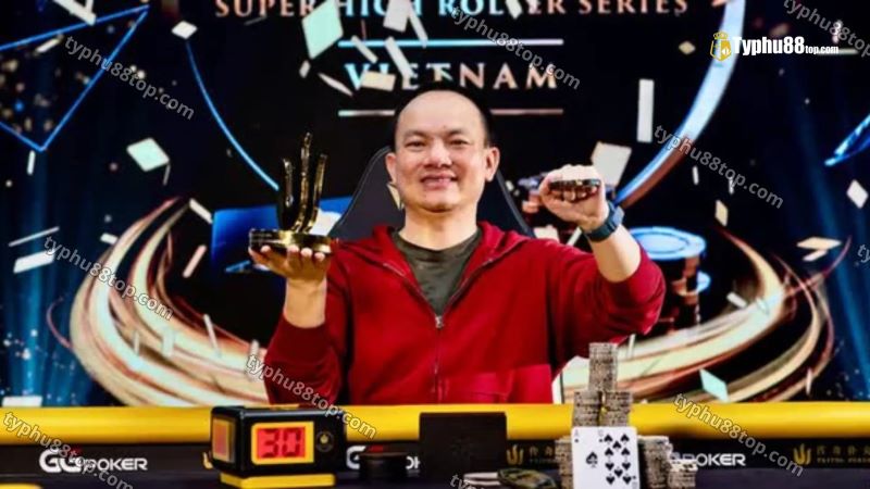 Doanh nhân Đào Minh Phú vô địch Triton Super High Roller Series